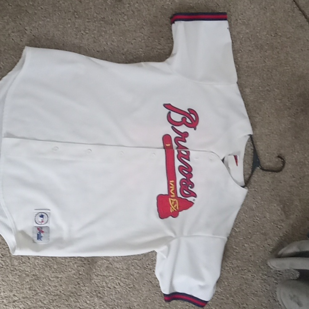 Vintage majestic large Greg Maddox jersey